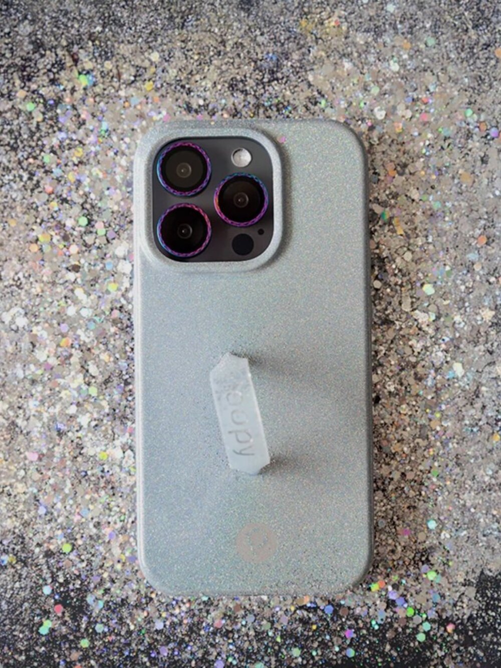 NWT Loopy PLATINUM SPARKLE iPhone 15 Pro Max Phone Case - Righty - Picture 13 of 13